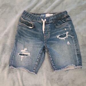Old Navy Blue Distressed Denim Shorts